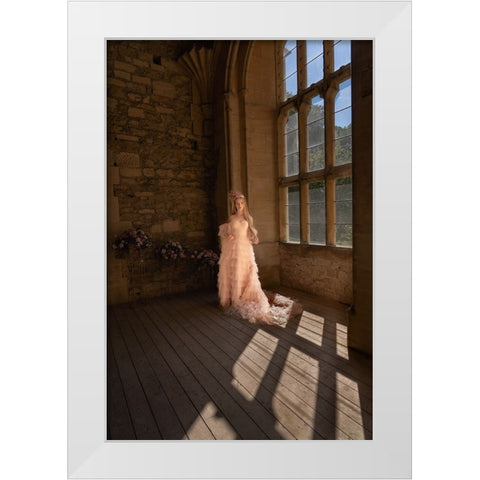Lady Of The Manor White Modern Wood Framed Art Print by Dixon, Colin