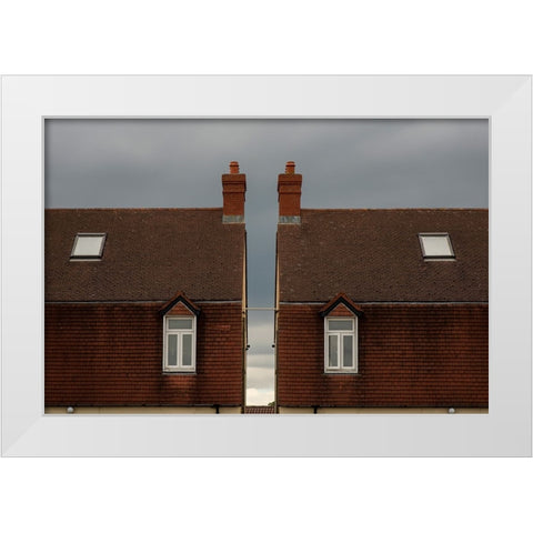 Twins White Modern Wood Framed Art Print by Kozuh, Primoz