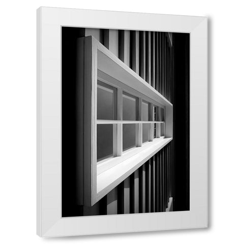 From Left To Right [1] White Modern Wood Framed Art Print by Parola, Roberto