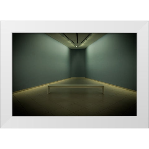 Room White Modern Wood Framed Art Print by Wolters-Wrase, Heike