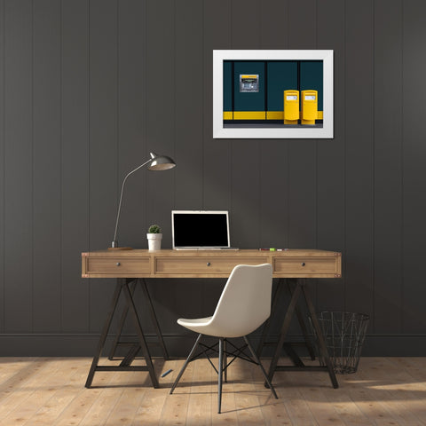 The Guardians White Modern Wood Framed Art Print by Marcel, Streiff