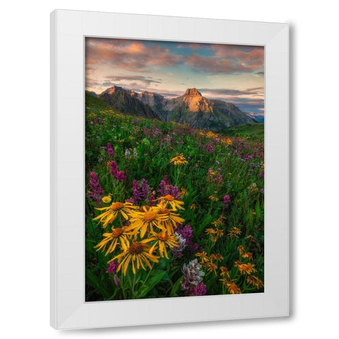 Colorful Season White Modern Wood Framed Art Print by Xu, Mei