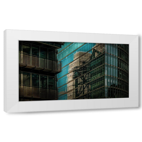 Mirror Cabinet White Modern Wood Framed Art Print by Ruckert, Stephan