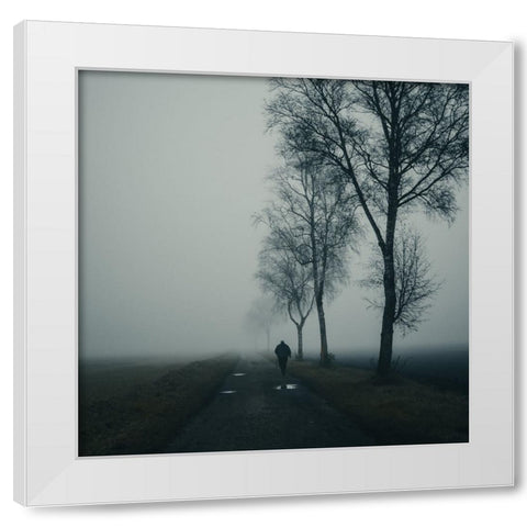 The Old Man White Modern Wood Framed Art Print by Wasinger, Renate