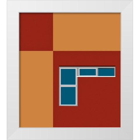 Abstract - Holon Israel White Modern Wood Framed Art Print by Orbach, Arnon