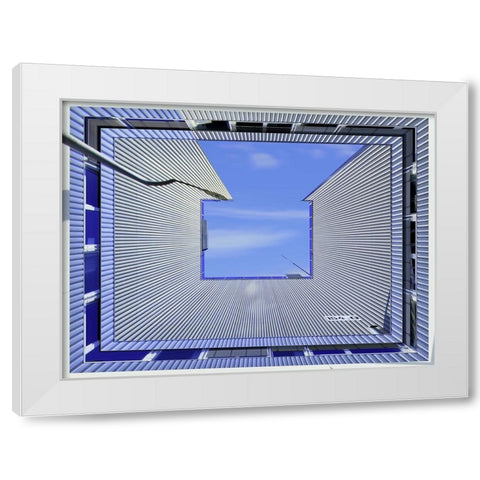 154 White Modern Wood Framed Art Print by Ferrari, Francesca