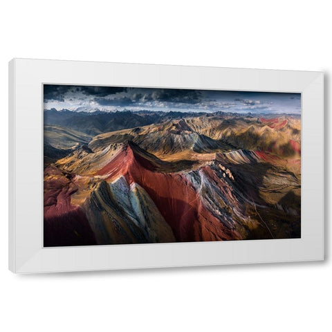 Rainbow Mountains White Modern Wood Framed Art Print by Nienartowicz, Karol