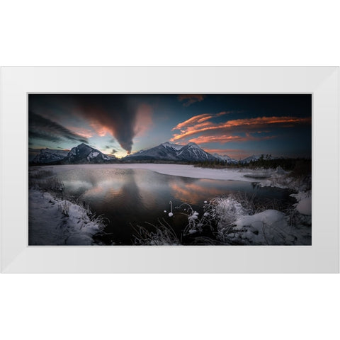 Waking Up...... White Modern Wood Framed Art Print by Li, Bing