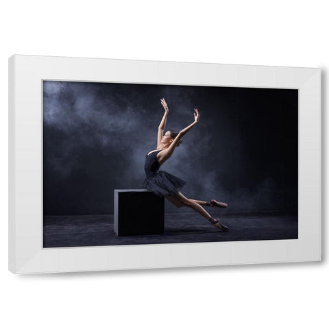 Untitled White Modern Wood Framed Art Print by Suhardjo, Lisdiyanto