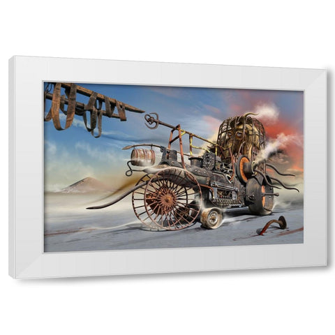 C_1504 White Modern Wood Framed Art Print by Penchev, Radoslav