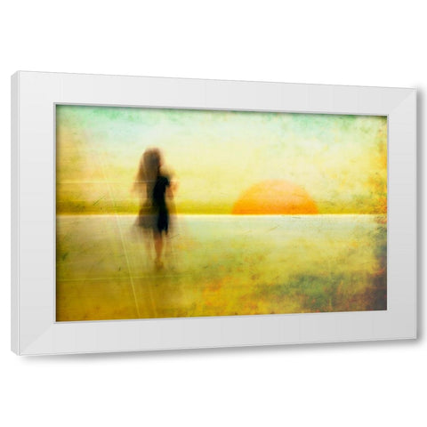 A New Begin White Modern Wood Framed Art Print by Jacobs, Rudi