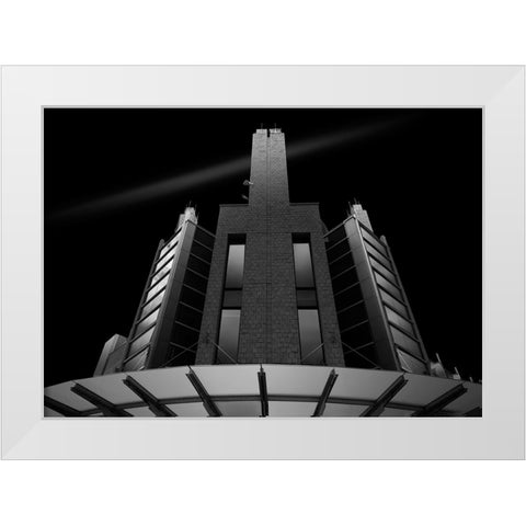 IVory Tower White Modern Wood Framed Art Print by Gong, Yanyan