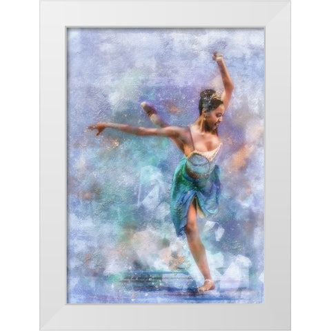 AÂ€Â˜AÂ€Bthe Egyptian DanceraÂ€B.AÂ€Â™ White Modern Wood Framed Art Print by Gerber, Charlaine