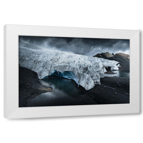 Pastoruri Glacier White Modern Wood Framed Art Print by Nienartowicz, Karol