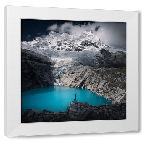 Laguna White Modern Wood Framed Art Print by Nienartowicz, Karol