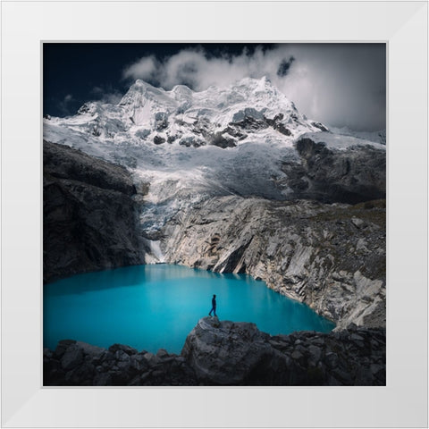 Laguna White Modern Wood Framed Art Print by Nienartowicz, Karol