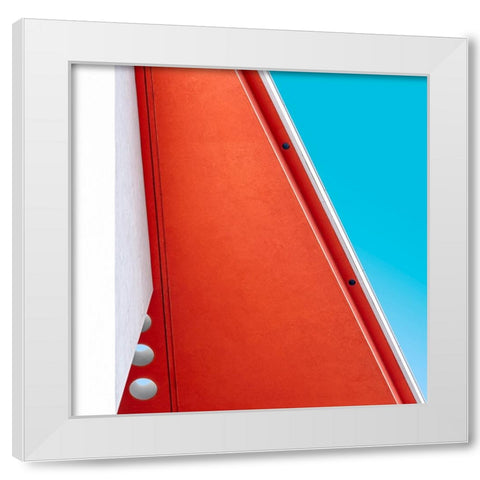 Air Holes White Modern Wood Framed Art Print by Van Son, Greetje