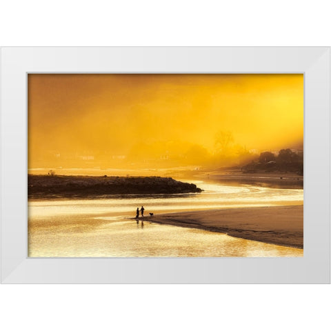 Perfec Day White Modern Wood Framed Art Print by Concepcion Alvarado, Jesus