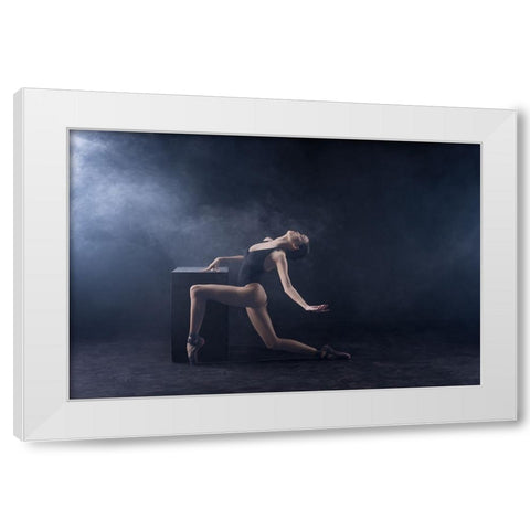 Untitled White Modern Wood Framed Art Print by Suhardjo, Lisdiyanto