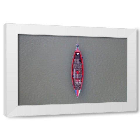 Color Of Life White Modern Wood Framed Art Print by Khan Ronnie, Azim