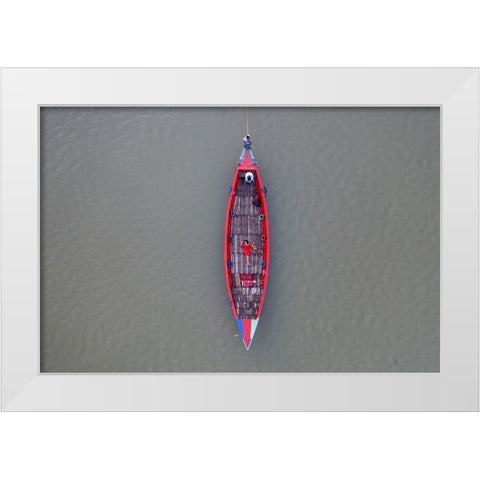 Color Of Life White Modern Wood Framed Art Print by Khan Ronnie, Azim