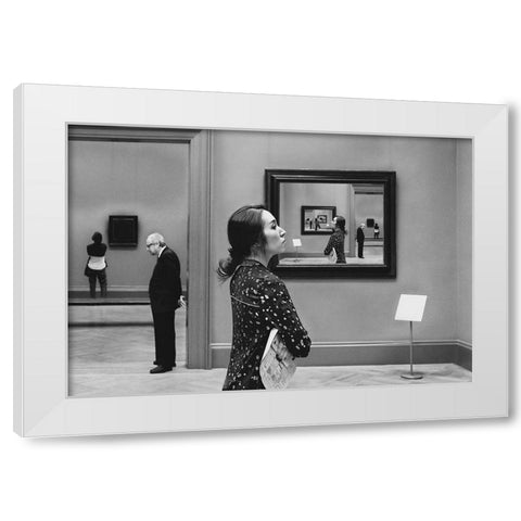 Dacjan Vu White Modern Wood Framed Art Print by Getsadze, Zurab