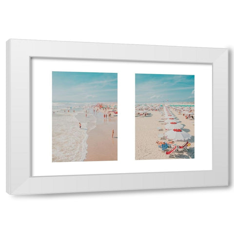 Lungomare - Diptych 5 White Modern Wood Framed Art Print by Ruoli, Roberto