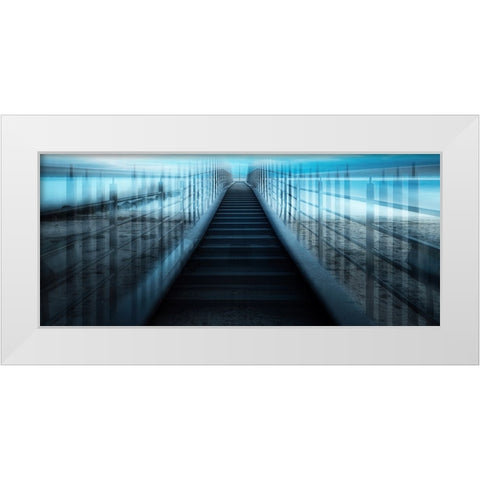 Andattheend... White Modern Wood Framed Art Print by Mus, Jurgen