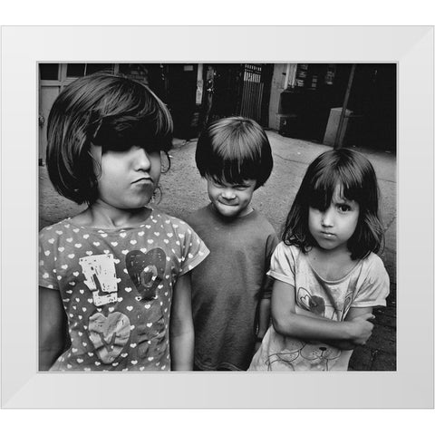 Untitled White Modern Wood Framed Art Print by Getsadze, Zurab