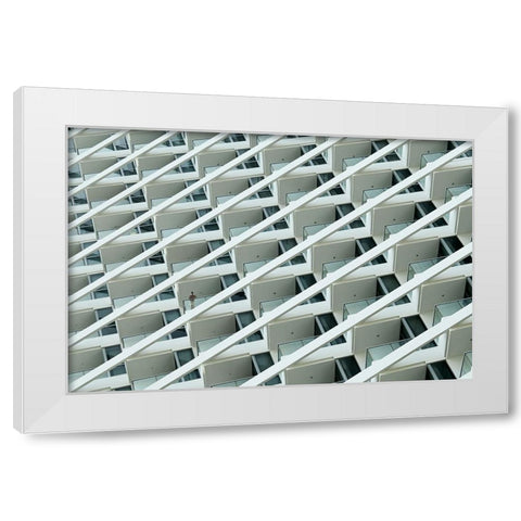 12Th Floor White Modern Wood Framed Art Print by Wilbers, Wiebe