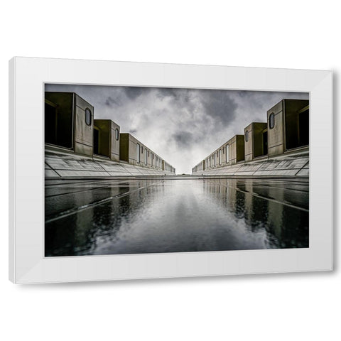The Future White Modern Wood Framed Art Print by Louwen, Fred
