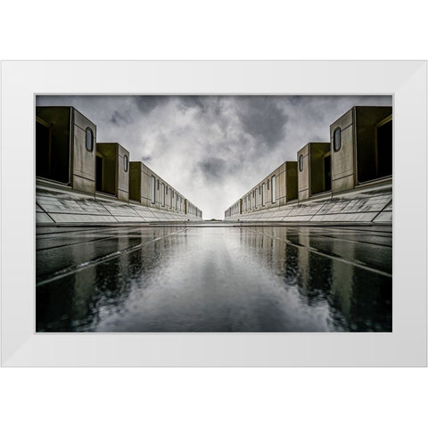 The Future White Modern Wood Framed Art Print by Louwen, Fred