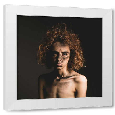 As You Make Your Bed,So You Must Lie On It White Modern Wood Framed Art Print by Sedaghi, Hooman