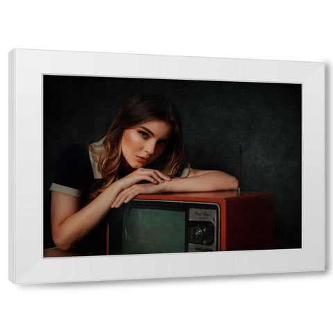 Memory White Modern Wood Framed Art Print by Abdillah, Djayent