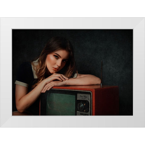 Memory White Modern Wood Framed Art Print by Abdillah, Djayent