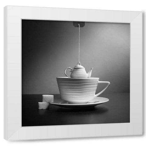 Untitled White Modern Wood Framed Art Print by Ivanova, Victoria