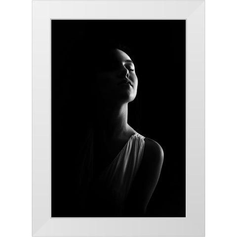 I Hear You White Modern Wood Framed Art Print by Fidanza, Toni