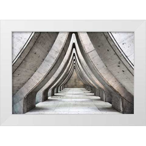 Cathedral Of Concrete White Modern Wood Framed Art Print by Reichert, Renate