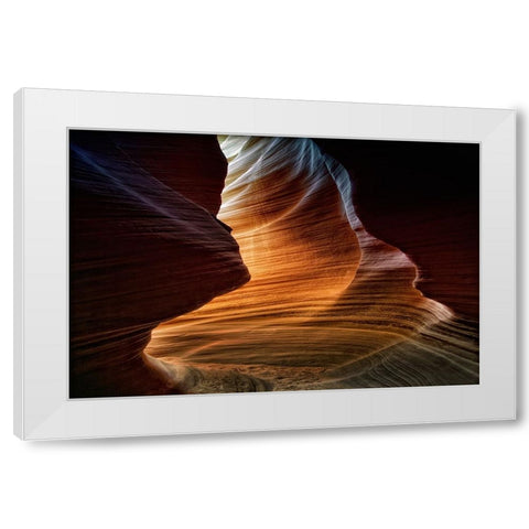 Lower Antelope Canyon White Modern Wood Framed Art Print by Depaepe, Yvette