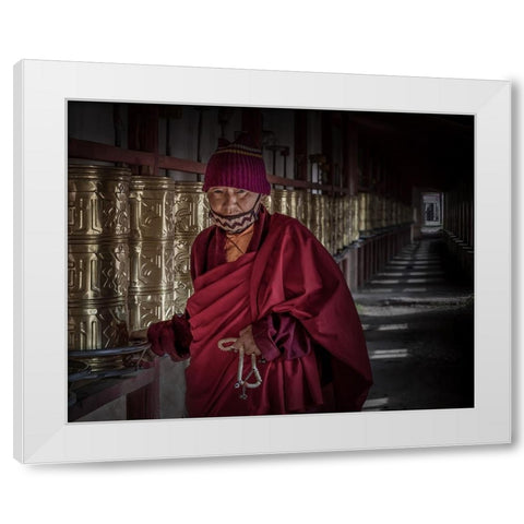 The Power Of Faith White Modern Wood Framed Art Print by Yu Wu, Irene