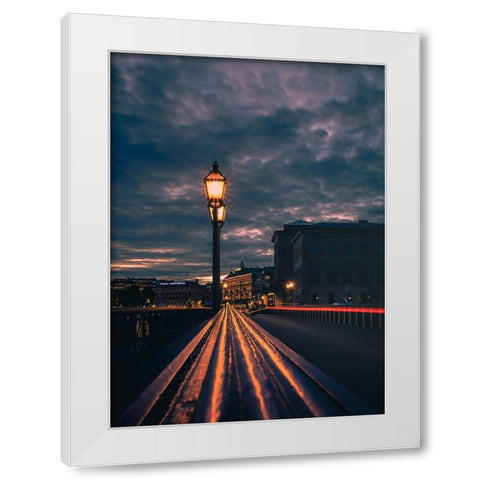 Stockholm White Modern Wood Framed Art Print by Kleimann, Stephanie