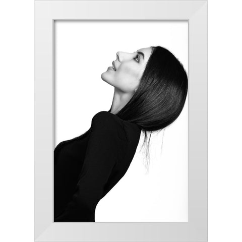 Untitled White Modern Wood Framed Art Print by Tejada, Cesar