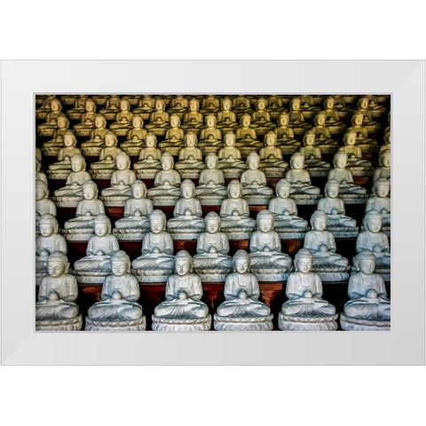 Yaksajeon Hall White Modern Wood Framed Art Print by Woo Ryu, Shin