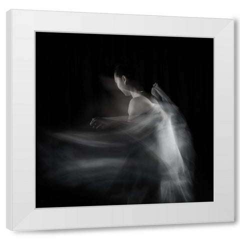 Eve White Modern Wood Framed Art Print by Holmstrom, Katarina