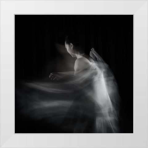 Eve White Modern Wood Framed Art Print by Holmstrom, Katarina