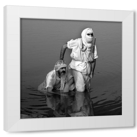 Baptism White Modern Wood Framed Art Print by Fazel, Sima
