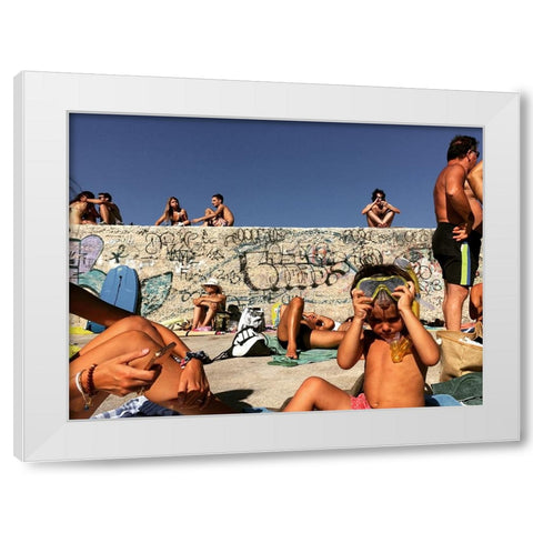 The Wall White Modern Wood Framed Art Print by Grifantini, Lorenzo