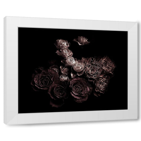 Roses White Modern Wood Framed Art Print by Julie, Angel