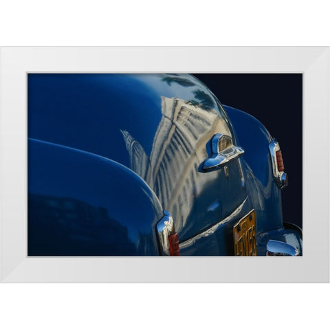 Reflection White Modern Wood Framed Art Print by CreativeArtSolution