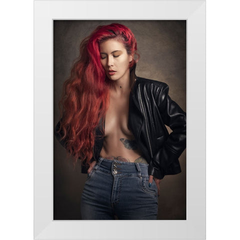 Stronger Than Ever White Modern Wood Framed Art Print by Tejada, Cesar